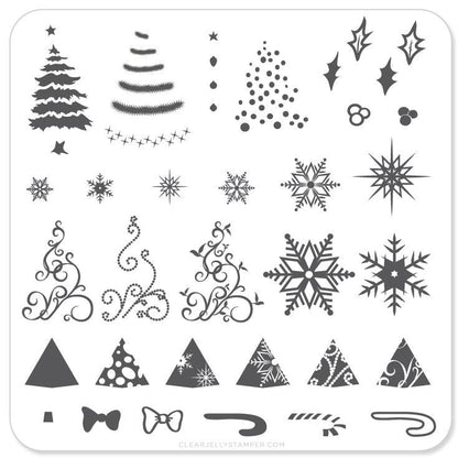 Clear Jelly Stamper - Christmas Tree