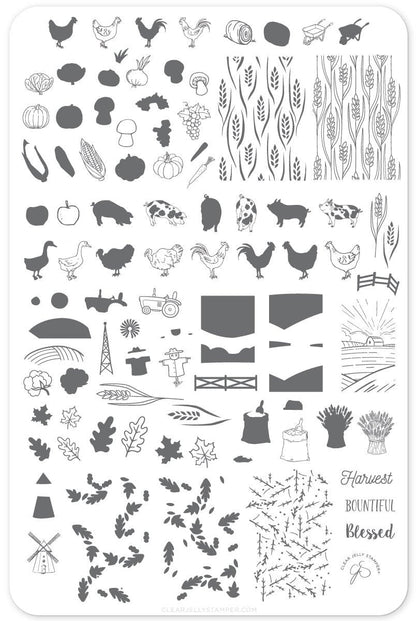 Clear Jelly Stamper - Harvest