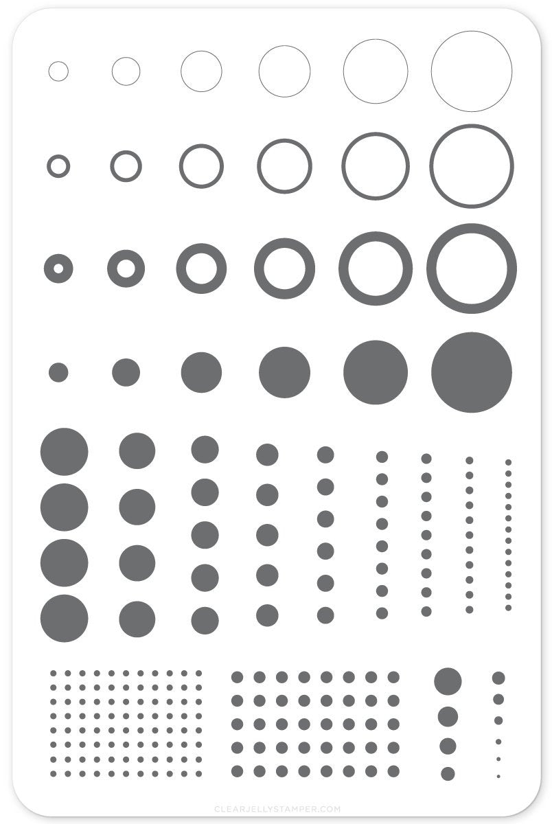 Clear Jelly Stamper - Circles