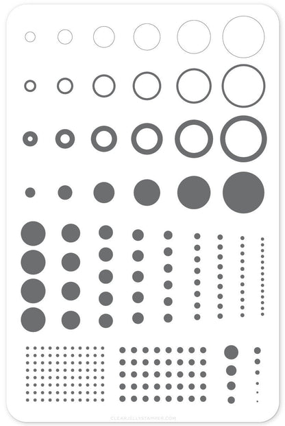 Clear Jelly Stamper - Circles