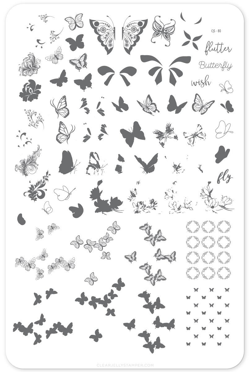 Clear Jelly Stamper - Butterfly Wishes