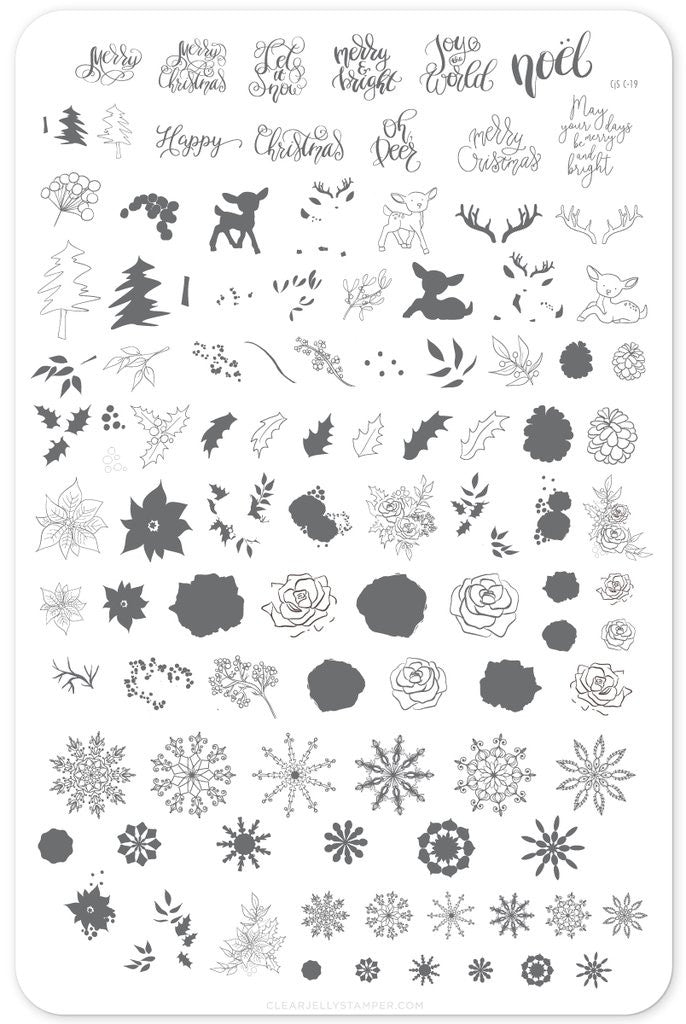 Clear Jelly Stamper - Merry Christmas My Deer