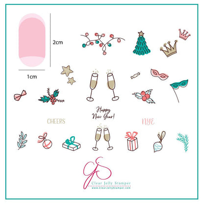 Clear Jelly Stamper - Cheers!