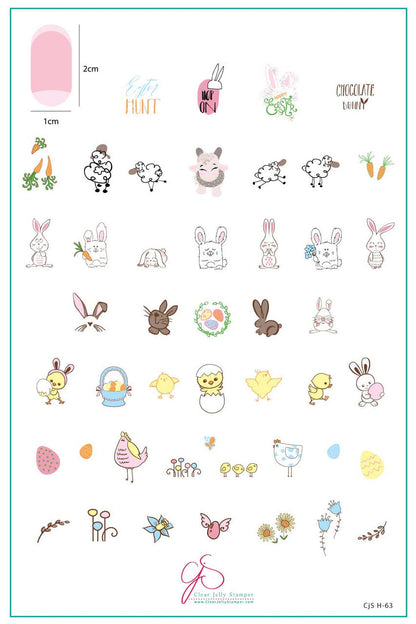 Clear Jelly Stamper - Hoppy Easter