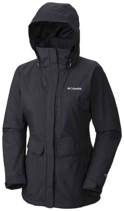 Columbia Women's Longer Miles Waterproof Breathable Long Rain Jackets