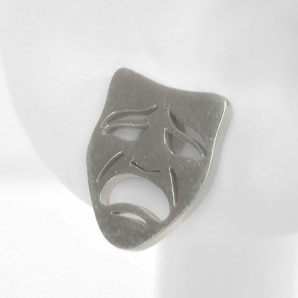 Comedy & Tragedy Studs (Silver)