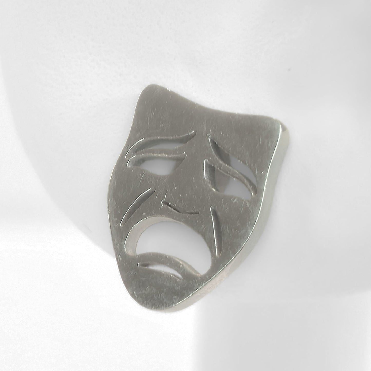 Comedy & Tragedy Studs (Silver)