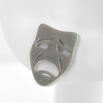 Comedy & Tragedy Studs (Silver)