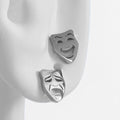 Comedy & Tragedy Studs (Silver)