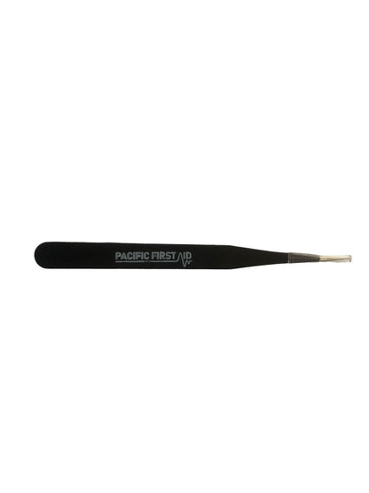 Black Splinter Forceps Fine Point 12.5cm
