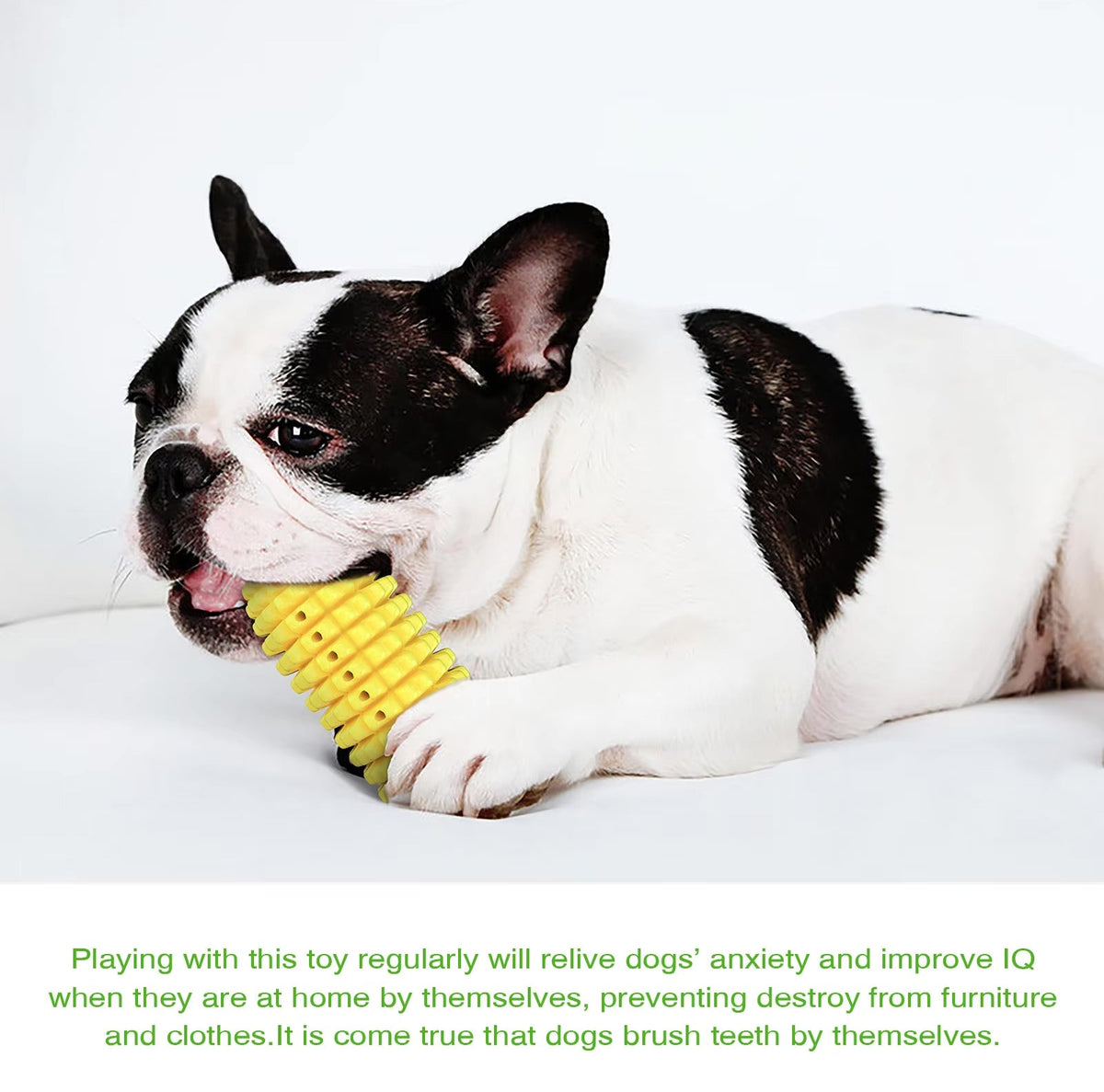 Indestructible Chew Toy for Aggressive Chewers Dog – Corn-Shaped