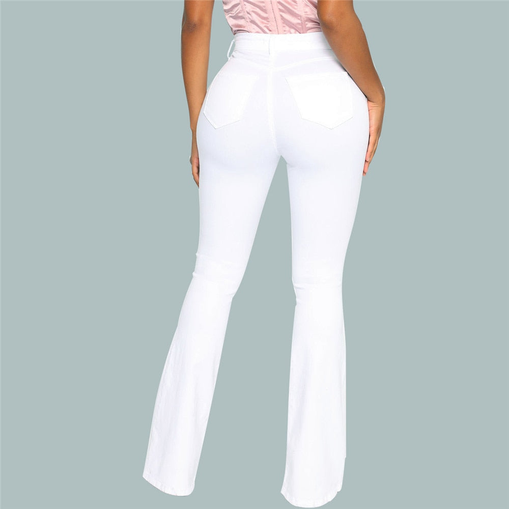 Relaxed Fit Ivory Jeans