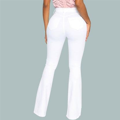 Relaxed Fit Ivory Jeans