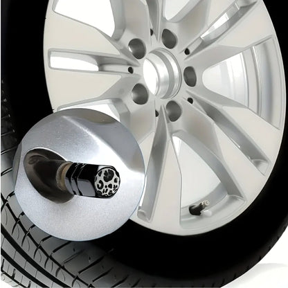 Cow Print Valve Stem Caps (2 Sets)