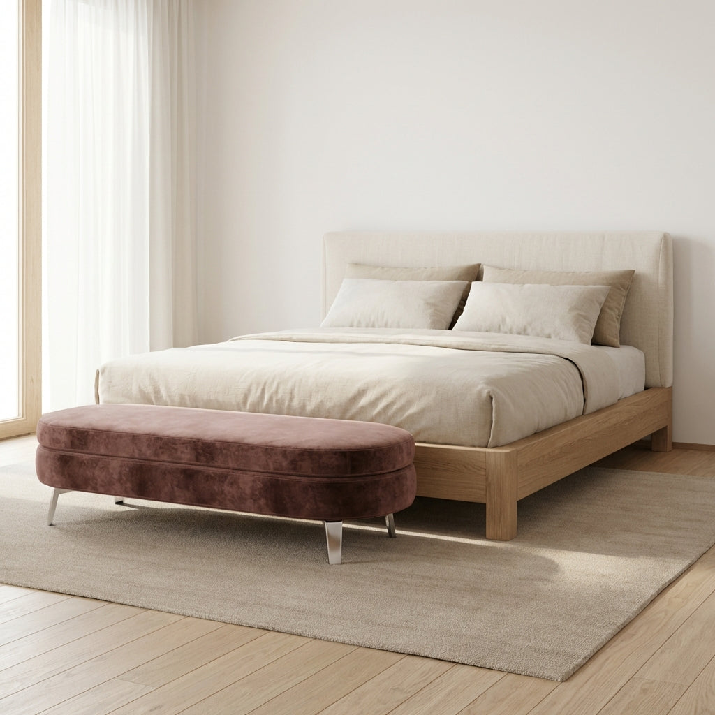 Plush Oval Bench
