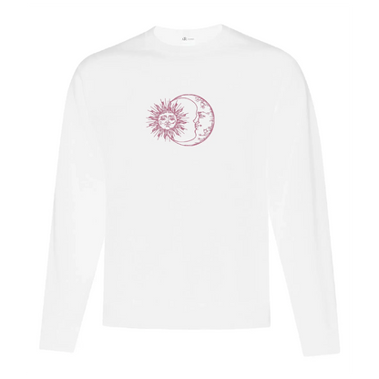 Crewneck Sun and Moon brodé