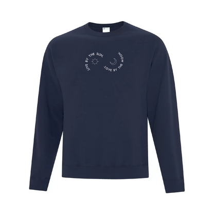 Crewneck "Live By The Sun" brodé