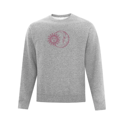 Crewneck Sun and Moon brodé