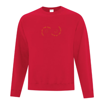 Crewneck "Live By The Sun" brodé
