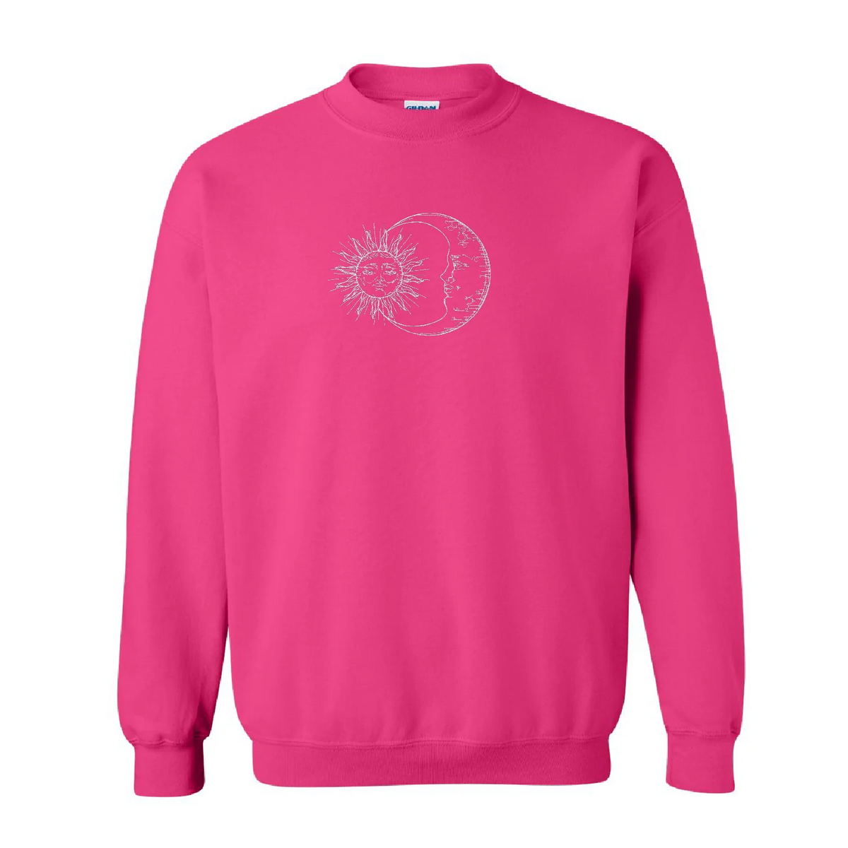 Crewneck Sun and Moon brodé