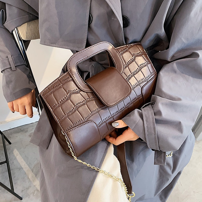 Alligator Pattern Handbag