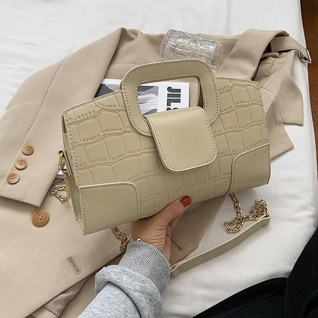 Alligator Pattern Handbag