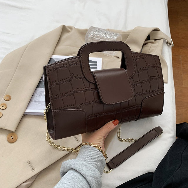 Alligator Pattern Handbag