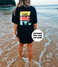 Custom Lake Silhouette Personalized Tshirt | Summer Apparel