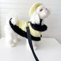 Plaid Tweed Harness Set | Dog Harness Leash and Hat Set