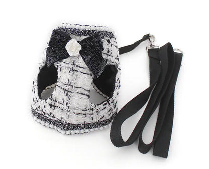 Aman Tweed Dog Harness and Leash Set | Dog Walking Outfit