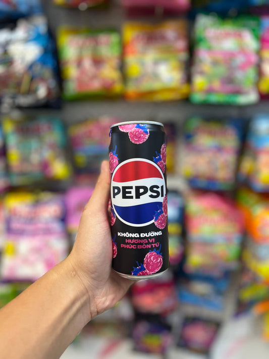 (Vietnam) Pepsi Raspberry Zero Sugar 330mL – Limited Edition Zero Sugar Drink Order Worldwide