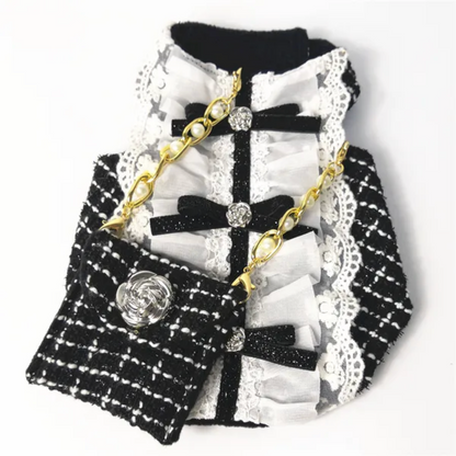 Dog Dress & Purse Set | Chewnel Luxe Dog Outfit