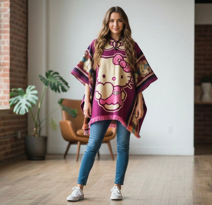 Characters Wool Poncho