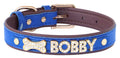 Sapphire Crown Name Dog Collar | Customized Dog Collar