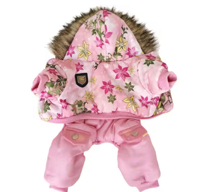 Elora Dog Winter Suit | Dog Jumpsuit for Cold Weather