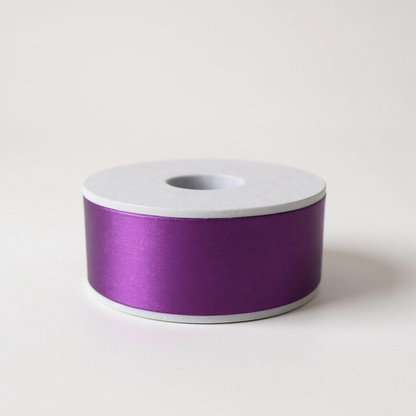 Satin Ribbon Double Face-Dark Purple #285 -3.8 cm Wide