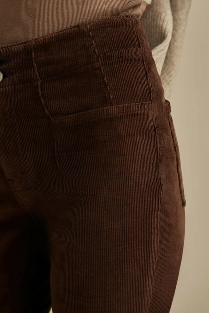 Lucky Brand Women’s Stevie High-Rise Corduroy Flare Pants