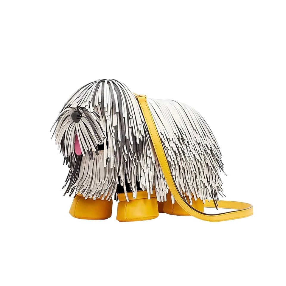 Dog Shaped Purse | Komondor Dog Bag for Humans