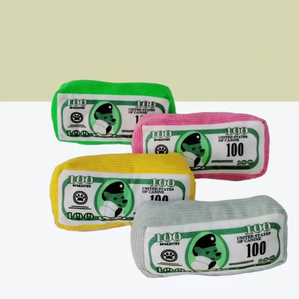 Dolla Bills Toy – Plush Dog Toy