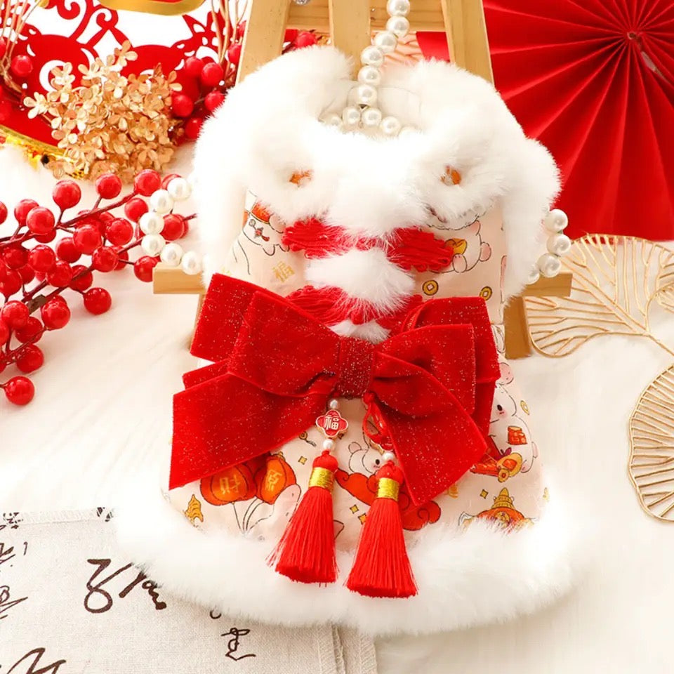 Midnight Celebration Holiday Dog Dress | New Year Occasion Outfit