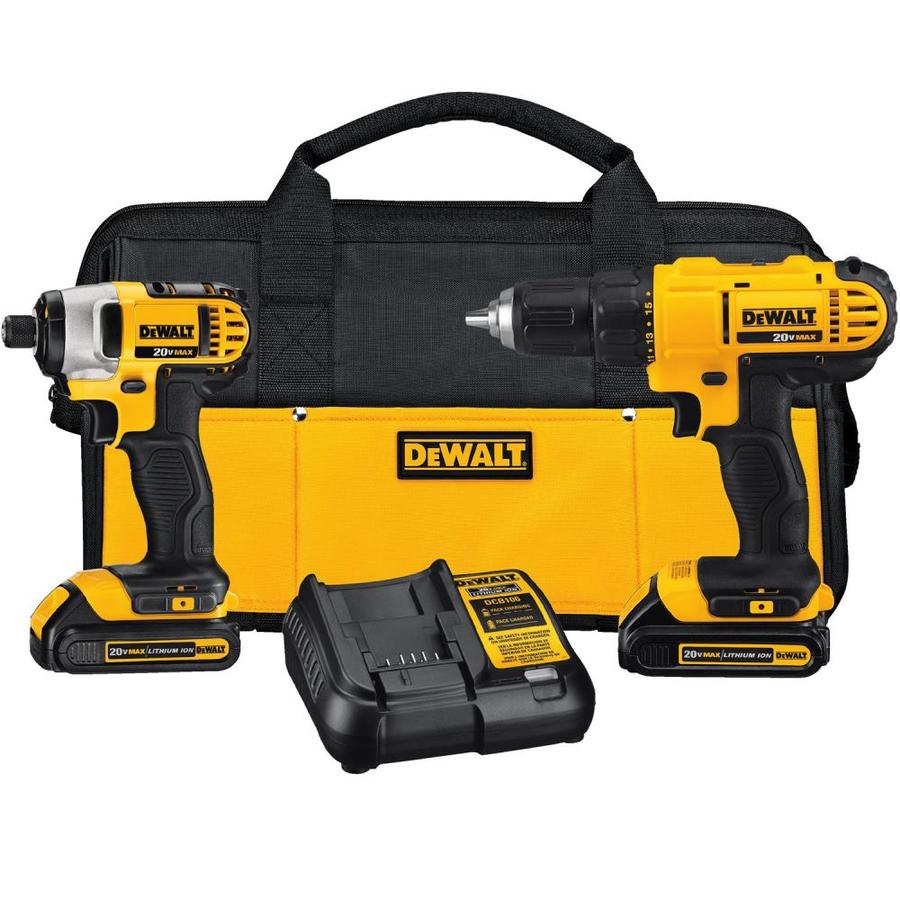 DEWALT 20V Max Drill & Impact Driver Combo Kit - Refurbished with Manufacturer Warranty - DCK240C2