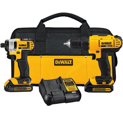 DEWALT 20V Max Drill & Impact Driver Combo Kit - Refurbished with Manufacturer Warranty - DCK240C2