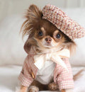 Tweed Lover Dog Coat Set | Classic Coat with Matching Hat