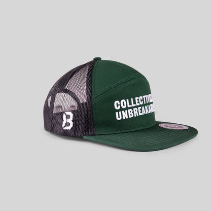 COLLECTIVELY UNBREAKABLE TRUCKER HAT - GREEN