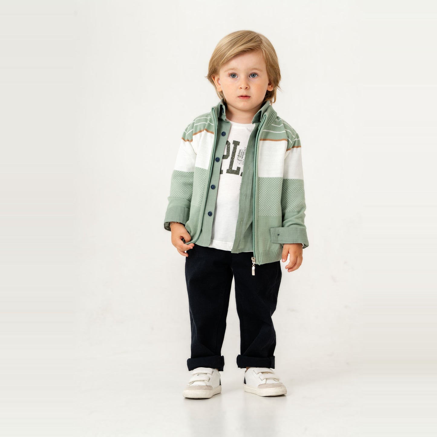 Stylish James Boys 4PC Sweater Set