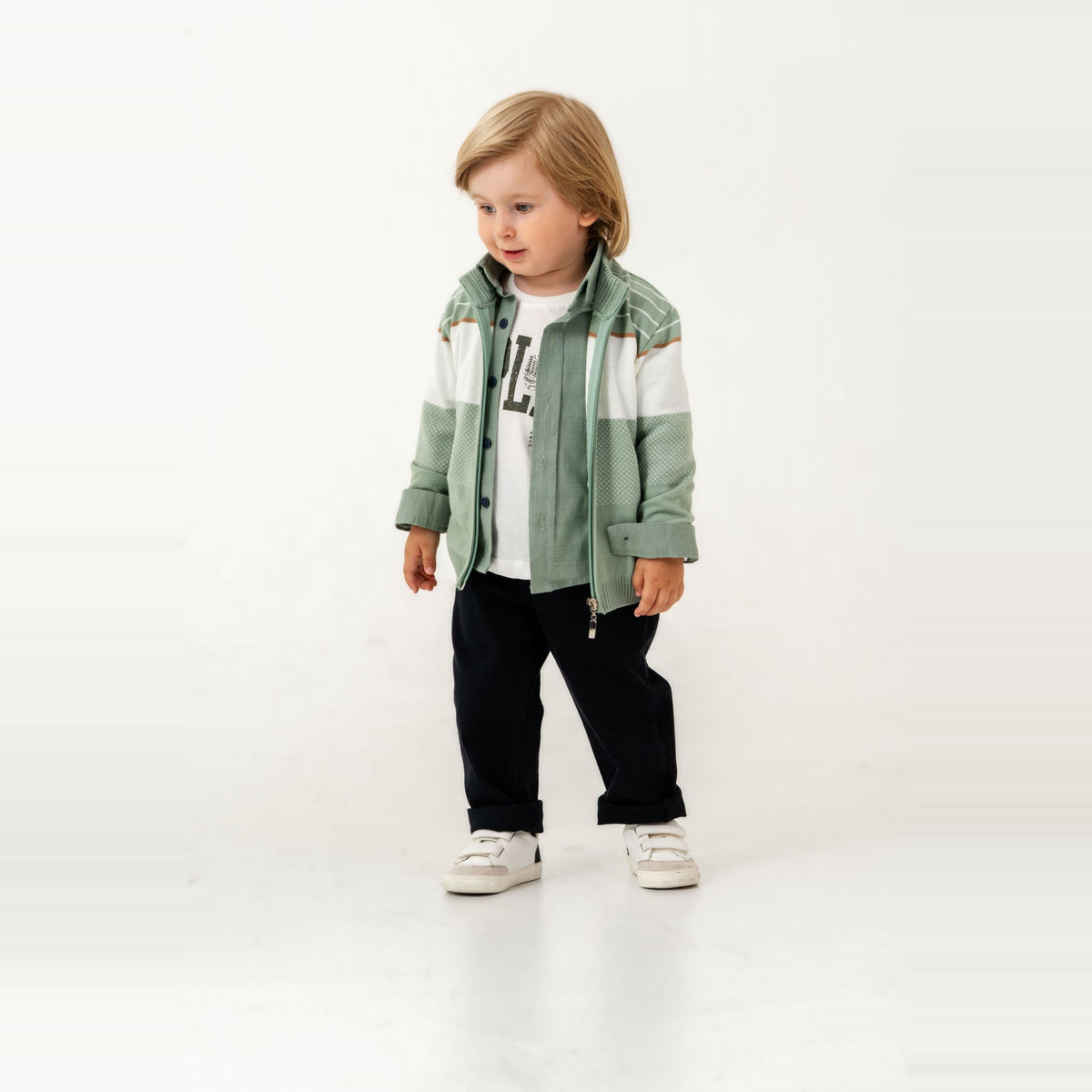 Stylish James Boys 4PC Sweater Set