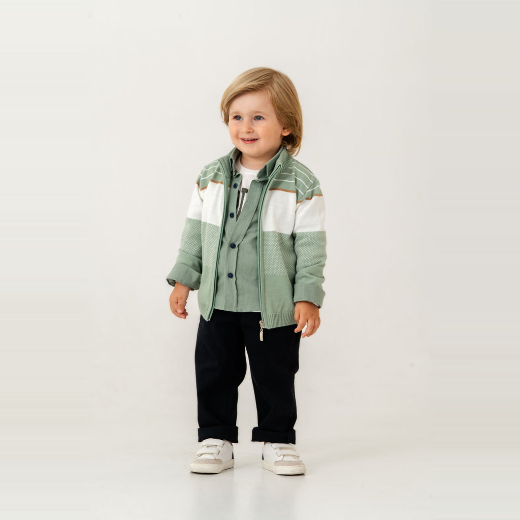 Stylish James Boys 4PC Sweater Set