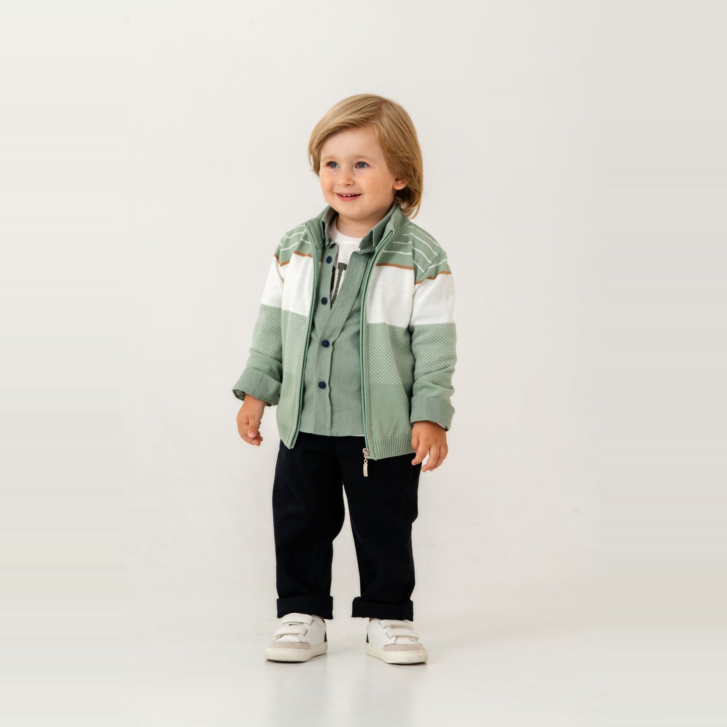 Stylish James Boys 4PC Sweater Set
