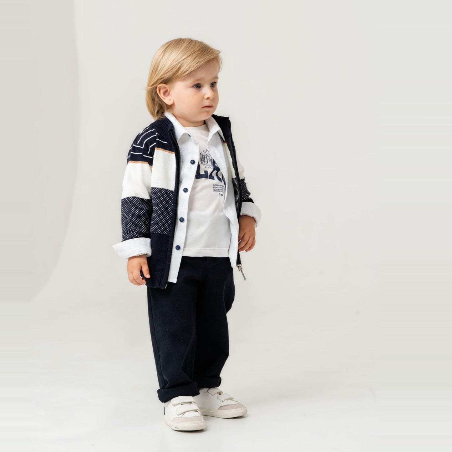 Stylish James Boys 4PC Sweater Set