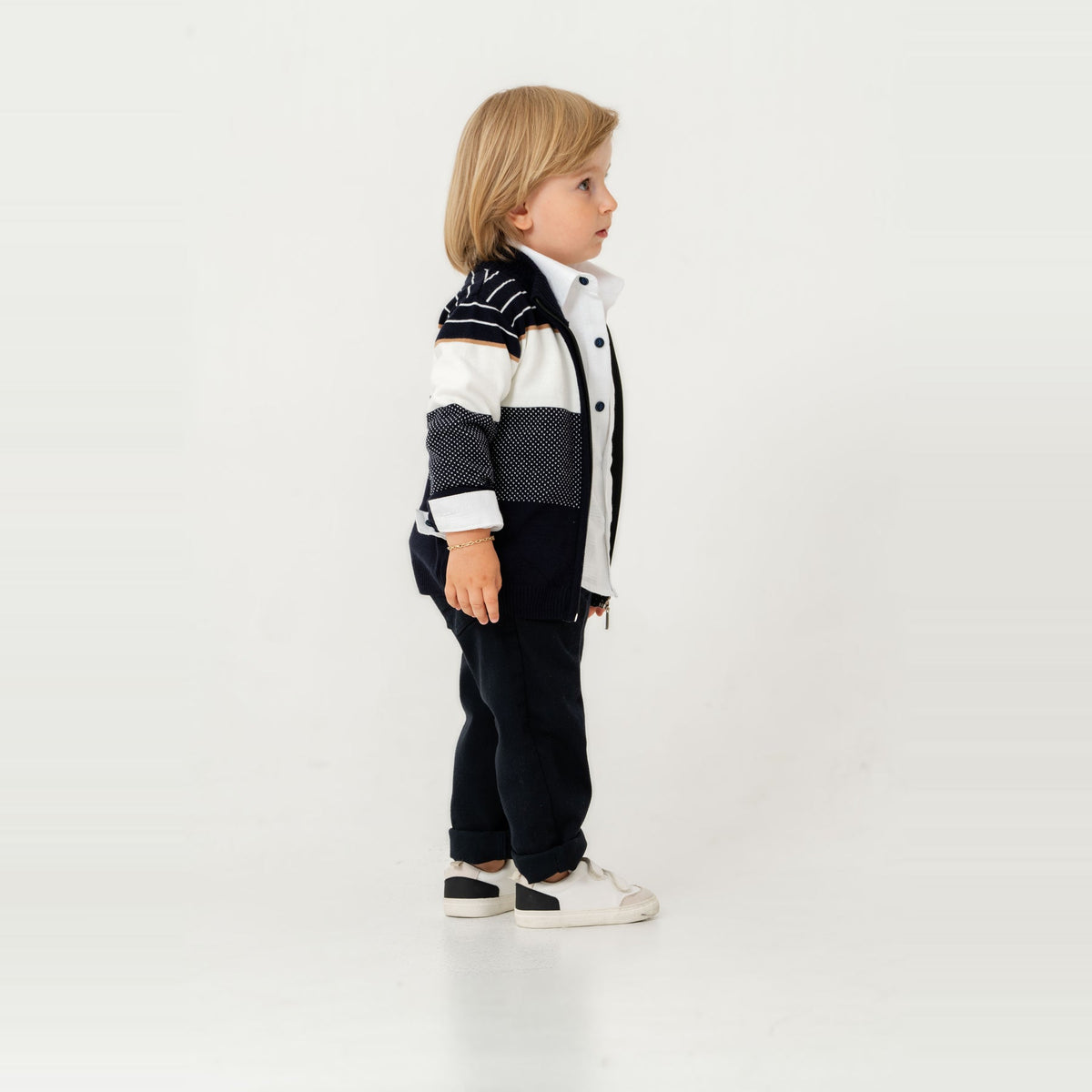 Stylish James Boys 4PC Sweater Set